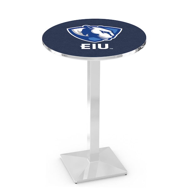 42" Chrome Eastern Illinois Pub Table